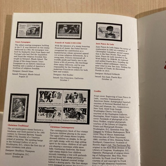 USPS 1982 Commemorative Mint Set of Stamps w\Stamps Sealed - Picture 9 of 9